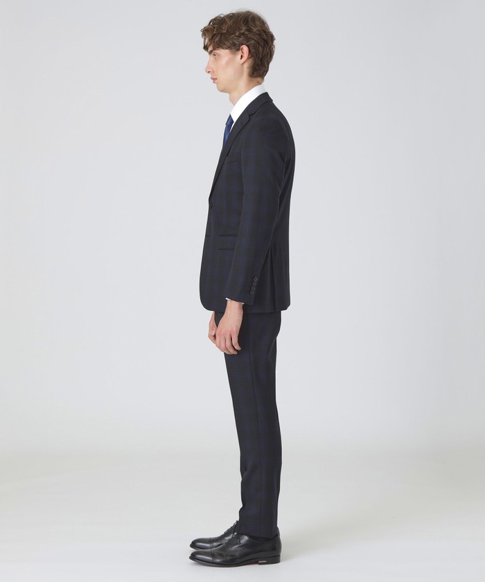 ブラックブルーチェックスーツ(506458774)｜HANKYU MEN'S / 阪急メンズ