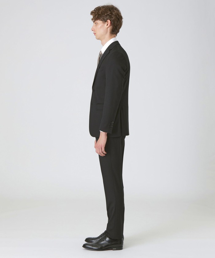 ブラックソリッドスリーピーススーツ(506458783)｜HANKYU MEN'S / 阪急