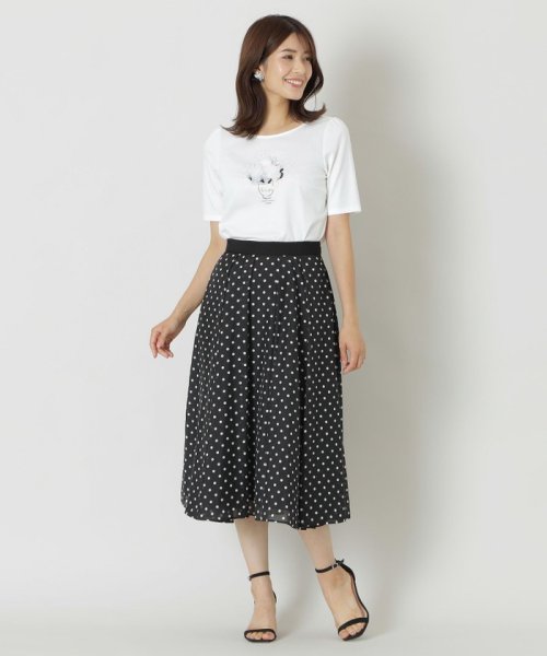 スパンドットプリント スカート(506557985) | トゥービーシック(TO BE  