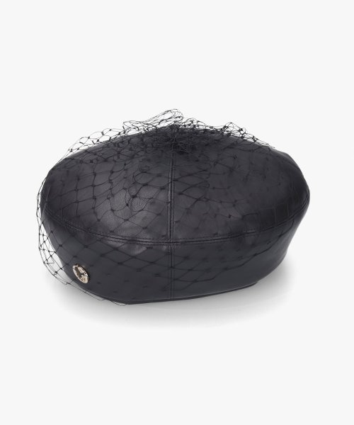 Chapeaud'O(Chapeaud’O)/Chapeau d' O Tulle Fake Leather Beret/img11