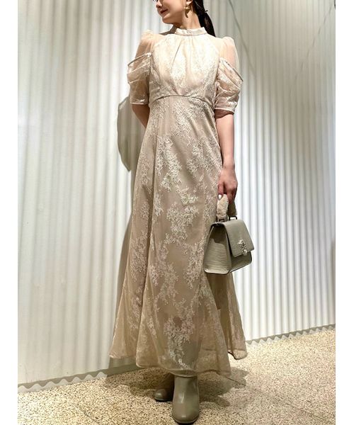 デザインスリーブレースドレス(506654255)｜阪急百貨店公式通販