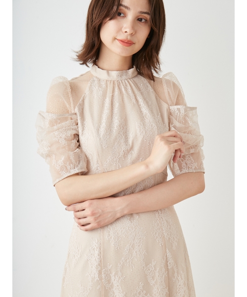 デザインスリーブレースドレス(506654255)｜阪急百貨店公式通販
