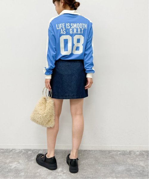 U by Spick&Span(ユーバイ　スピック＆スパン)/【GREEN BUTTER/グリーンバター】 Lettering Jersey Collar Tee/img20