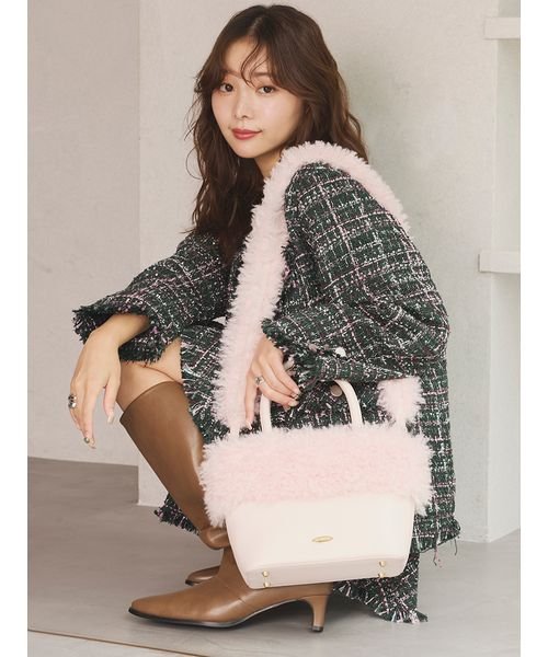 フリンジツイードミニスカート(506680471) | リリー ブラウン(LILY  