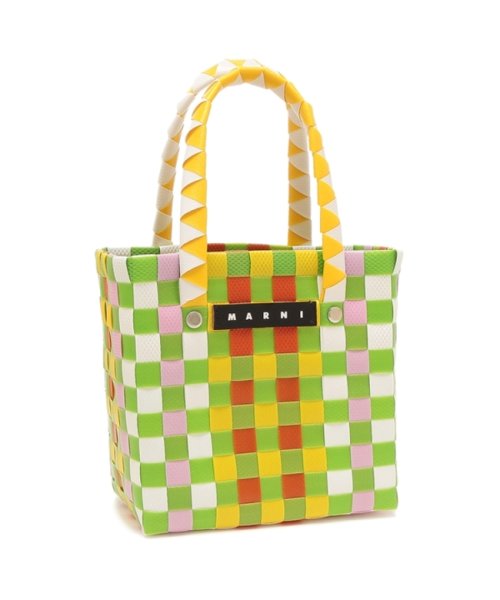 MARNI(マルニ)/マルニ かごバッグ マルチカラー ウーブン マイクロ バスケット グリーン レディース MARNI M00178M00I WMW55F 0M536/img01