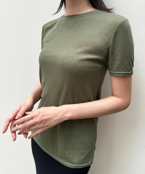 kiehtova(キエトバ)/【kiehtova / キエトバ】sheer tops KTWR3 シアートップス 半袖 Tシャツ カットソー/img01