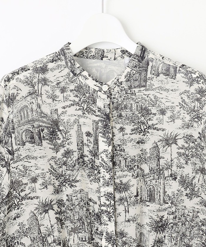 洗える】ランドスケーププリント ワンピース(506700914)｜阪急百貨店