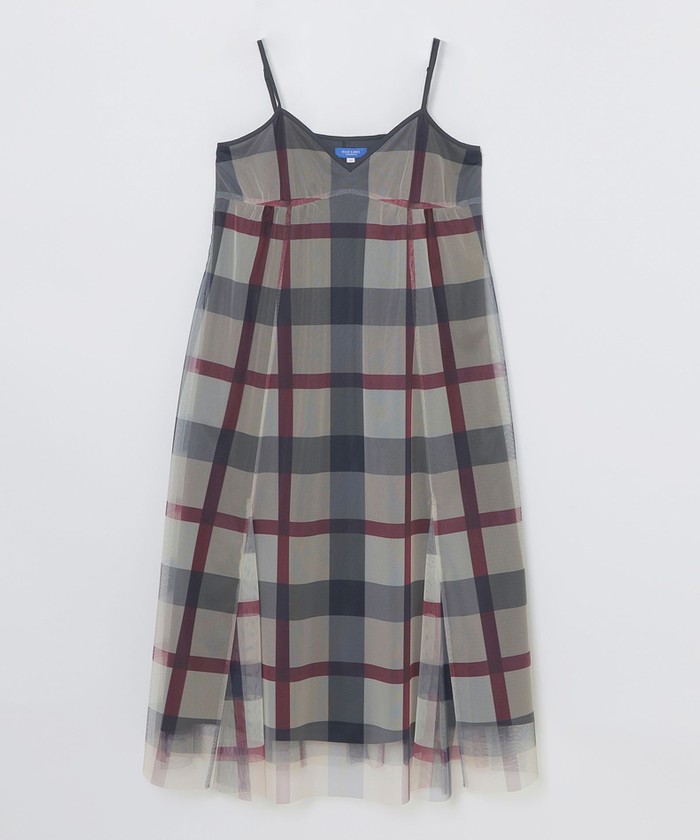 【美人百花コラボ】クレストブリッジチェックチュールニットセットアップ36 美人百花コラボ】クレストブリッジチェックチュールニット