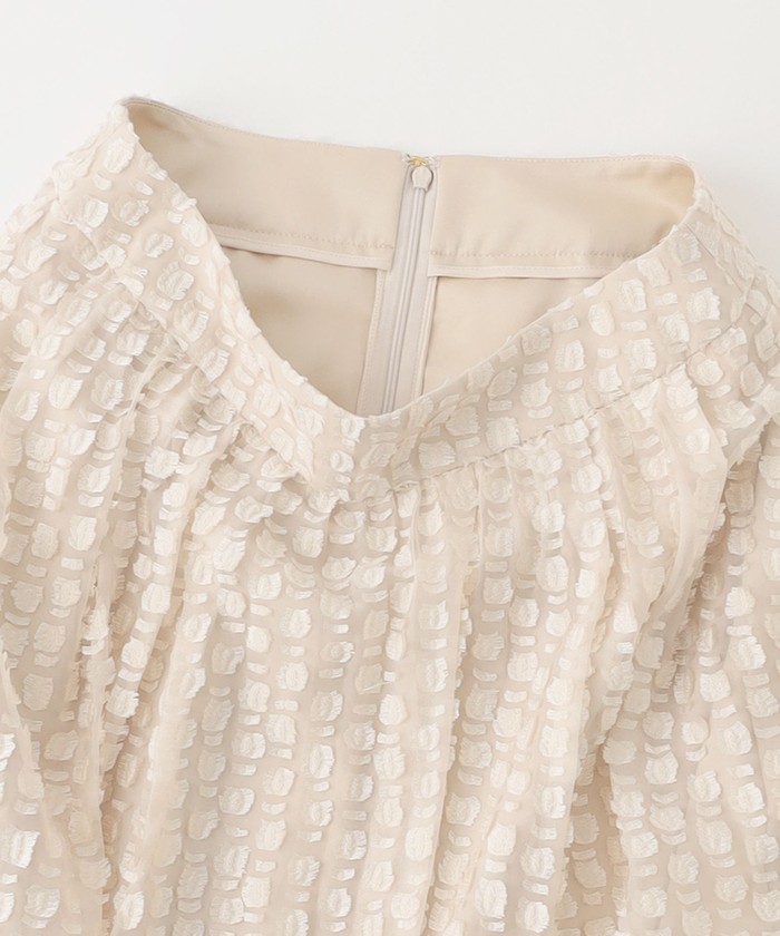 シアーカットジャカード ギャザーフレアスカート(506653808)｜阪急