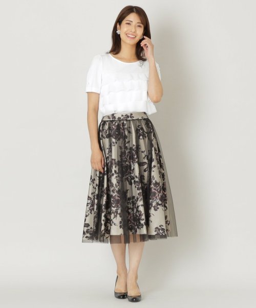 チュールレイヤーフラワープリント スカート(506726166) | トゥービー  