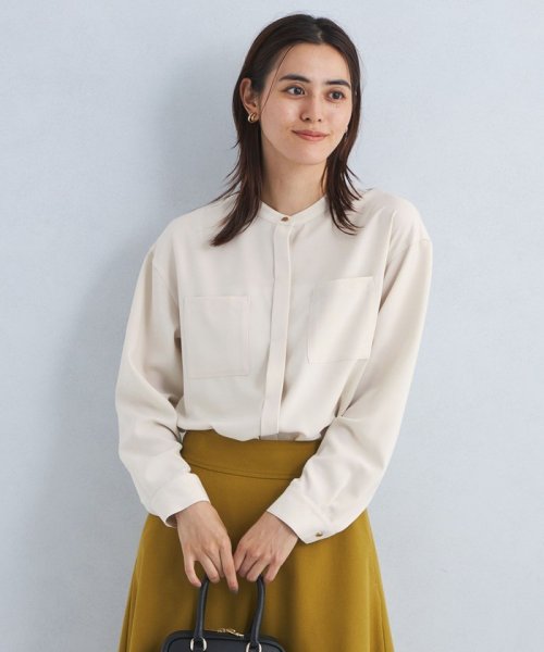 スタンド ポケット ロングスリーブ シャツ －マシンウォッシャブル・防  