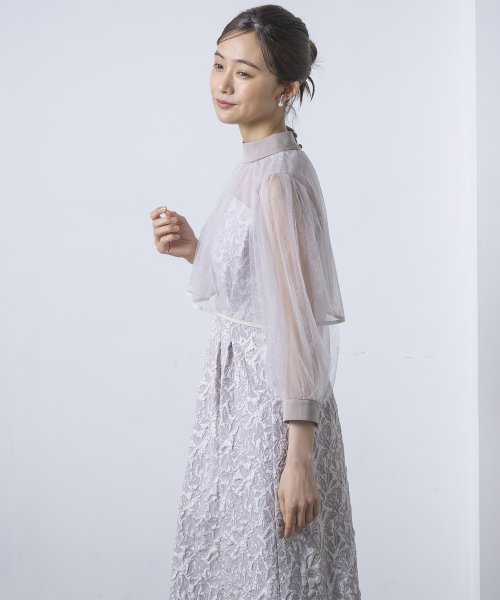 form forma(フォルムフォルマ)/フォルムフォルマ form forma 2way【シアーボレロ付き】ジャガードドレス/結婚式/パーティー/クルージング/発表会/img21