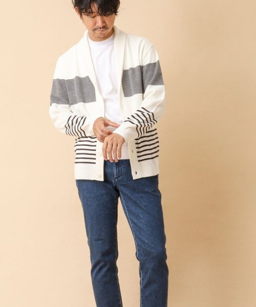 NOLLEY’S goodman(ノーリーズグッドマン)/配色ショールカラーカーディガン 24AW/img05