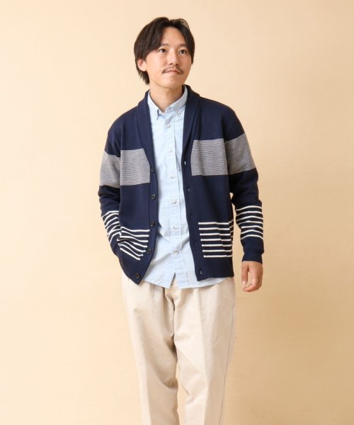 NOLLEY’S goodman(ノーリーズグッドマン)/配色ショールカラーカーディガン 24AW/img19