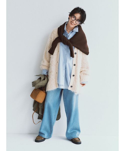 WEB限定00サイズ】ルーズフィットバギーデニムパンツ(506771064 WEB限定00サイズ】ルーズフィットバギーデニムパンツ(506771064