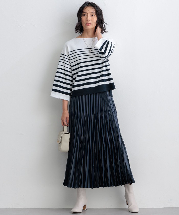 *paris*ボーダー ベルスリーブ カットソー 洗える】Armor－lux ベルスリーブボーダー カットソー(506775804