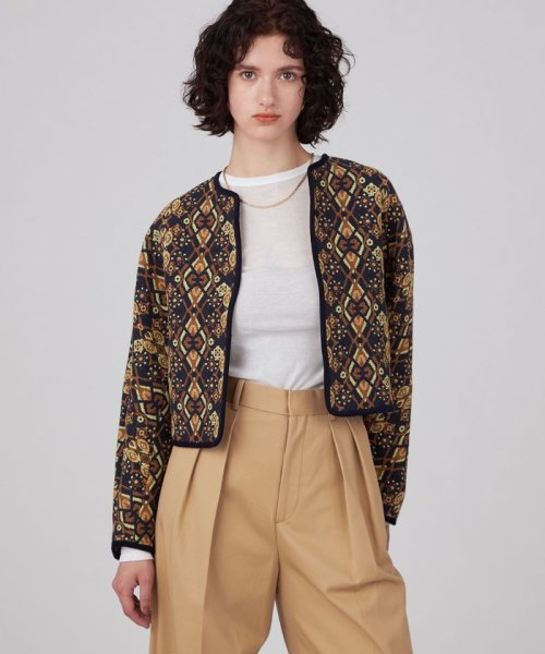 アーガイルジャカード クルーネックジャケット(506781972) | MACPHEE  