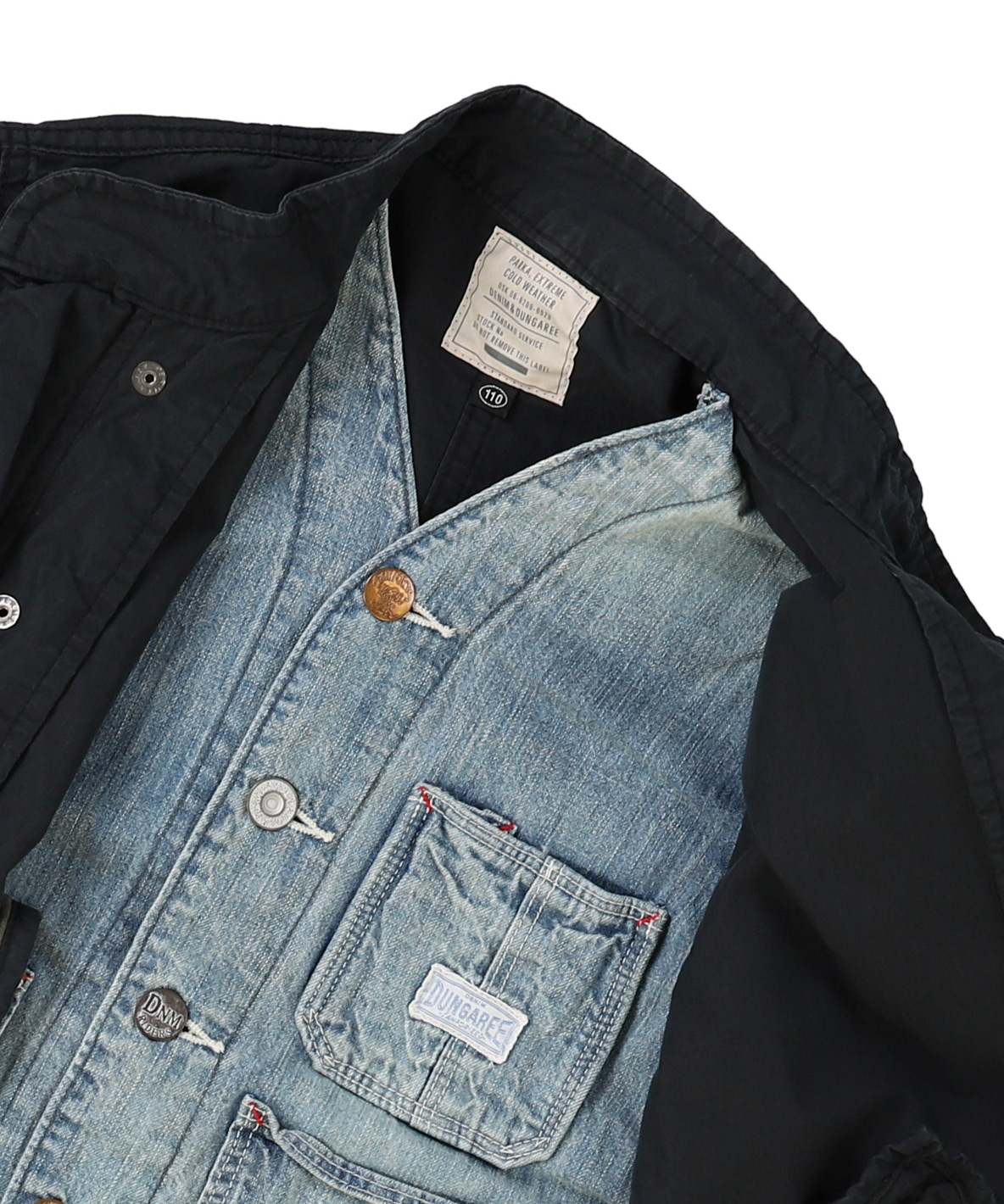 本日のみの値引き中！ デニムダンガリーアウター2着 DENIM DUNGAREE アウター 