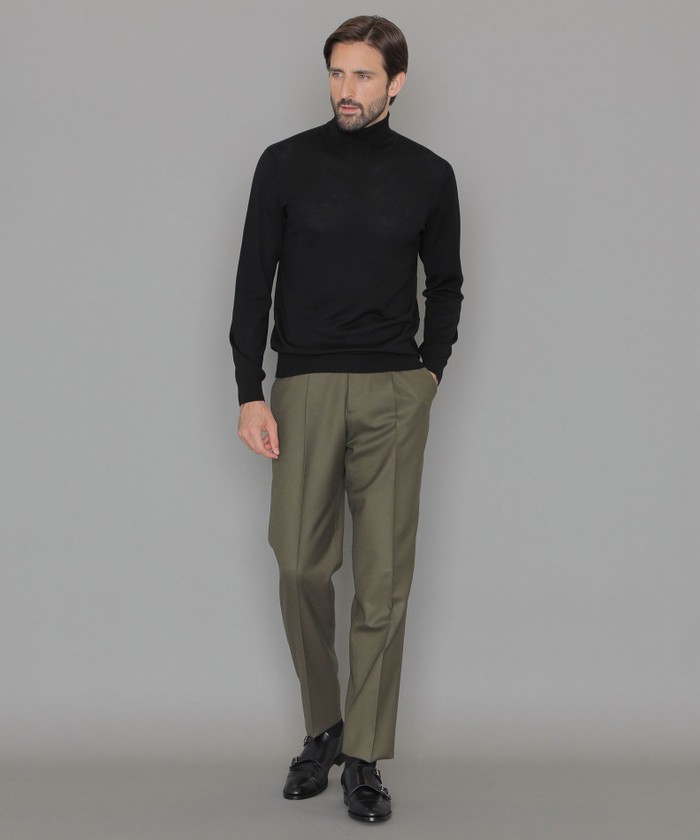 New Adjustable Fit】ウールフランネルスラックス(506674643)｜HANKYU