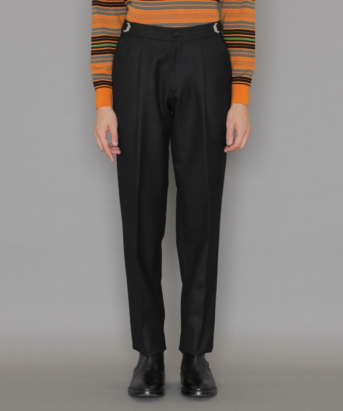 New Adjustable Fit】ウールフランネルスラックス(506674643)｜HANKYU