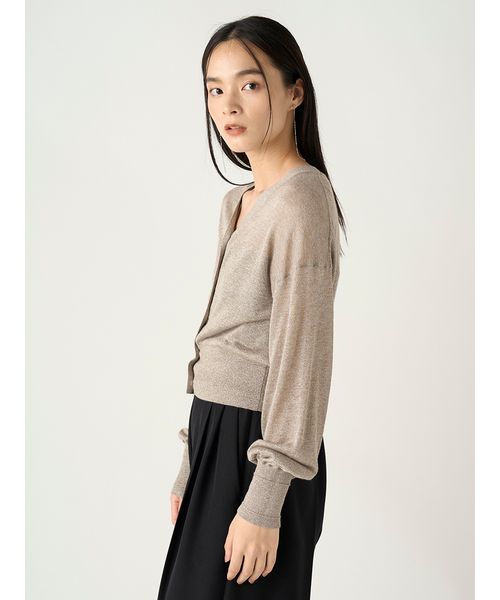 ヴィスコースラメショートカーディガン(506834569)|阪急百貨店 ヴィスコースラメショートカーディガン(506834569)|阪急百貨店