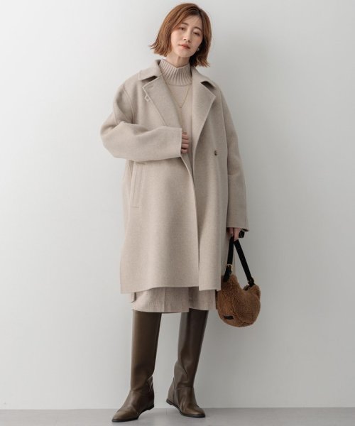 滝沢眞規子さん着用/Oggi1月号掲載】MANTECOPure リバーコート  