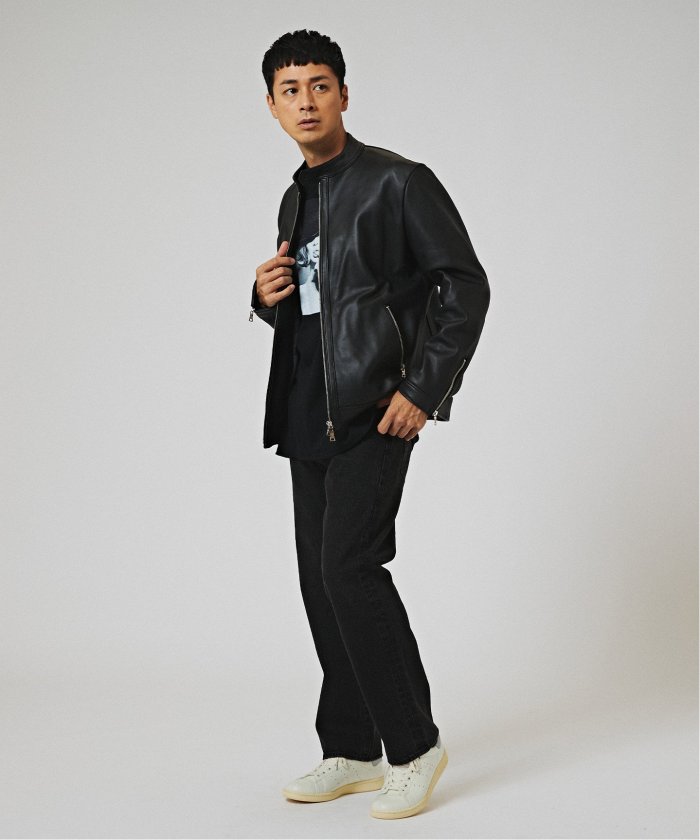 EDIFICE ライダースジャケット ゴートベジレザー ライダースジャケット