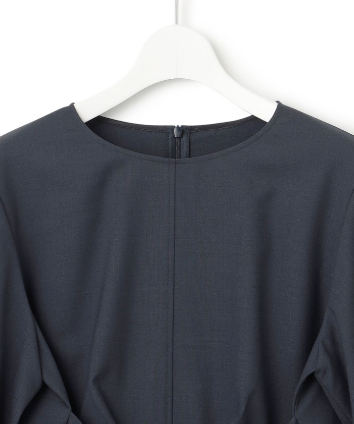 ブラウス シャツ 「CLASSY.10月号掲載/洗える」TWマットクロス ペプラム ブラウス レディース 23区｜【CLASSY.10月号掲載/洗える】TWマットクロス ペプラム