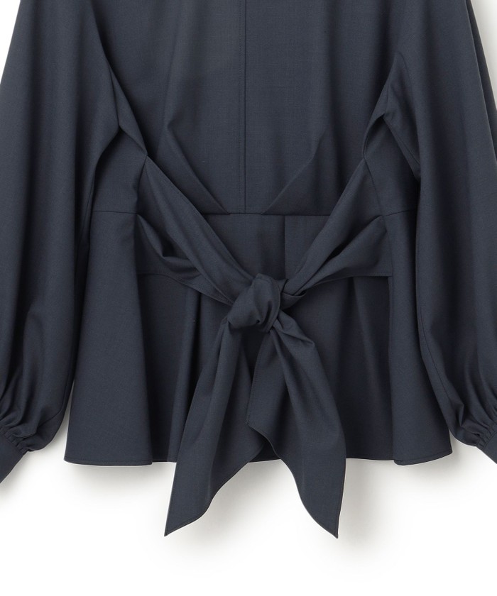 ブラウス シャツ 「CLASSY.10月号掲載/洗える」TWマットクロス ペプラム ブラウス レディース 23区｜【CLASSY.10月号掲載/洗える】TWマットクロス ペプラム