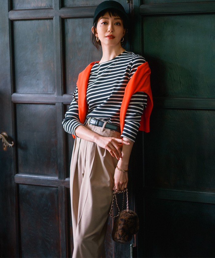 ファー素材 ベージュ ショルダーバッグ*5 エコファーショルダーバッグ グレージュ