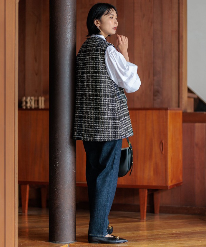 CABAN マルチカラーツイードジレ Matsumoto / 164cm(CABaN )スタイリング・コーディネート