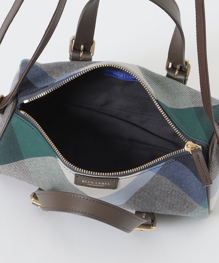 クレストブリッジチェックキャンバスミニボストンショルダー(506838934