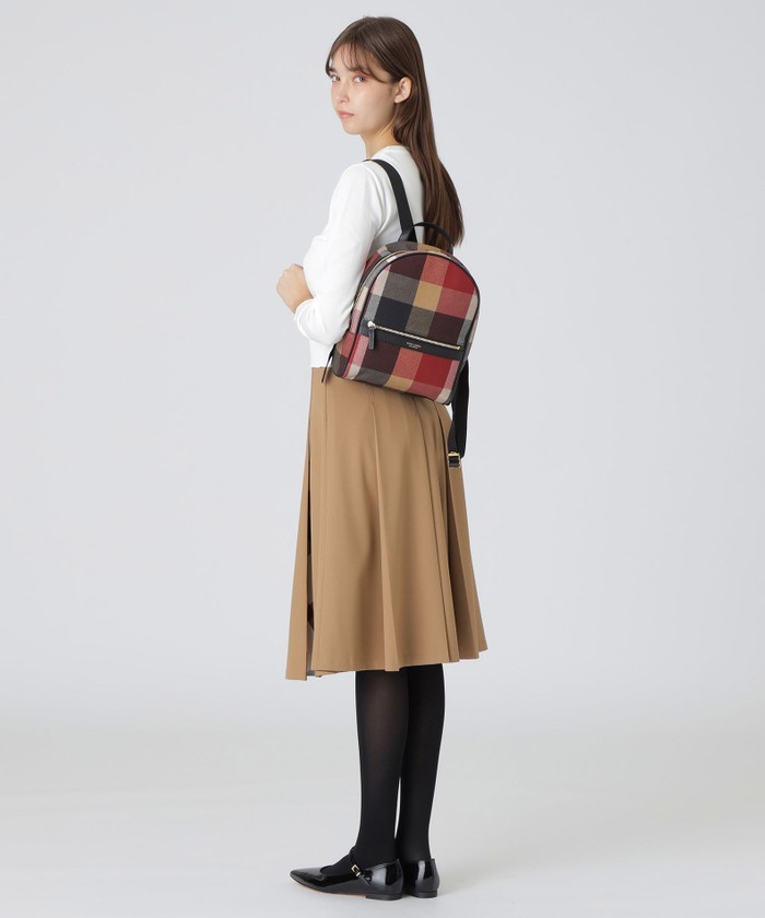 クレストブリッジチェックPVCバックパック(506838939)|阪急 クレストブリッジチェックPVCバックパック(506838939)|阪急