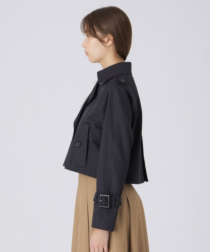美品COACH ショートトレンチコート COACH（コーチ） 美品 裏地シグネチャー ベルテッド ショート トレンチ