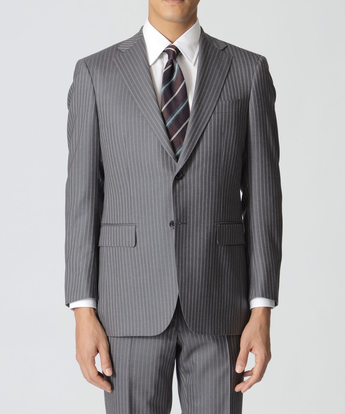 EASTGATE MODEL」 ライトグレーストライプ柄スーツ(506841700)|HANKYU EASTGATE MODEL」 ライトグレーストライプ柄スーツ(506841700)|HANKYU