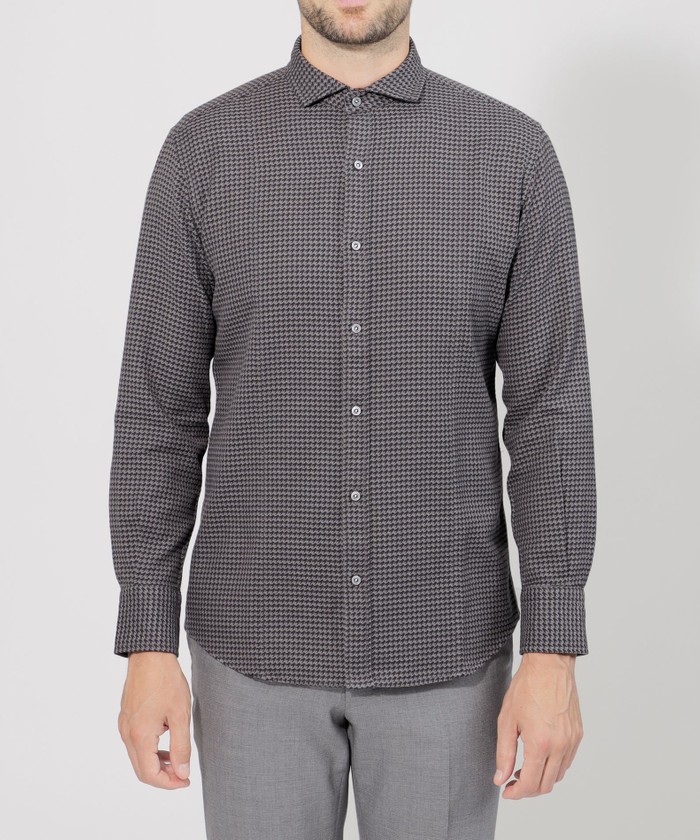 USA製 古着 60's ドネガル 千鳥格子 オープンカラーシャツ 千鳥格子シャツ(506817269)｜HANKYU MEN'S / 阪急メンズ