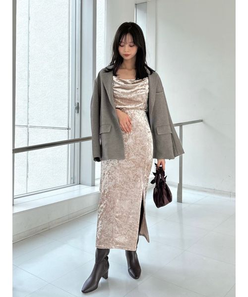 SNIDEL 阪急限定セットアップスカートジャケット