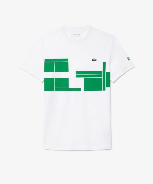 LACOSTESPORTS MENS(ラコステスポーツ　メンズ)/UPF50＋ UVカット 『ノバク・ジョコビッチ』コートプリント ウルトラドライ 半袖Tシャツ/img03