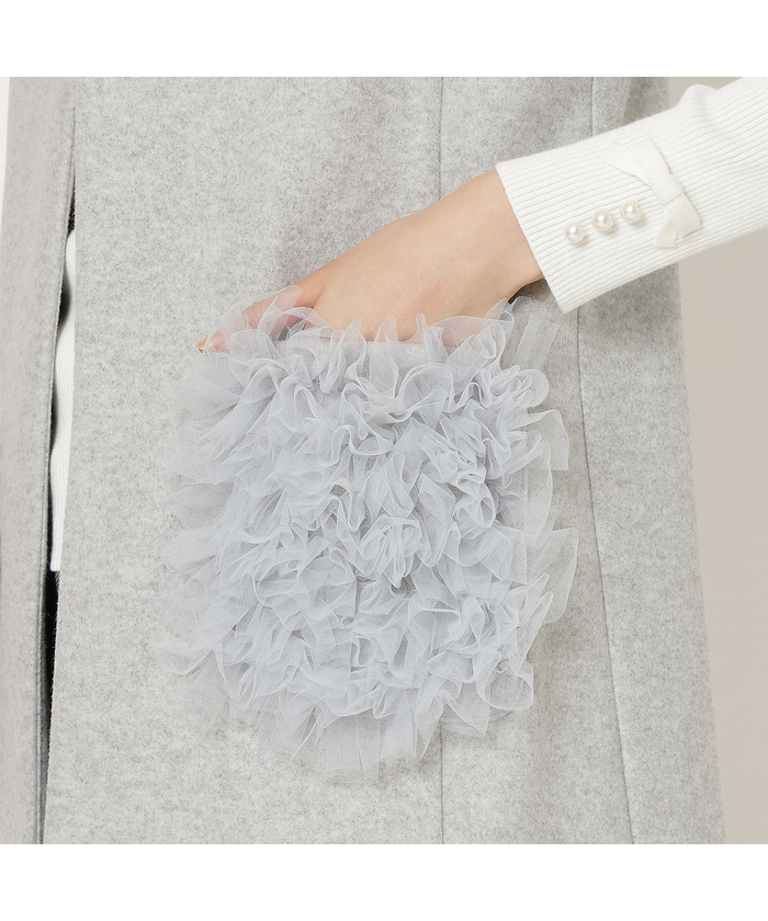 ローズティアラ　フリルチュールジレ 楽天市場】ガーデンビンテージフロントフリルジレ／ローズ