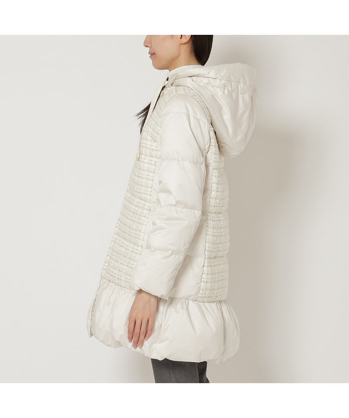 ローズティアラ RoseTiara バンビーナツイード切替ダウンコート