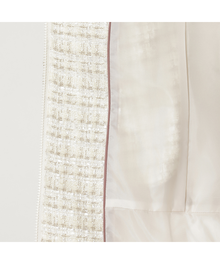 ローズティアラ RoseTiara バンビーナツイード切替ダウンコート