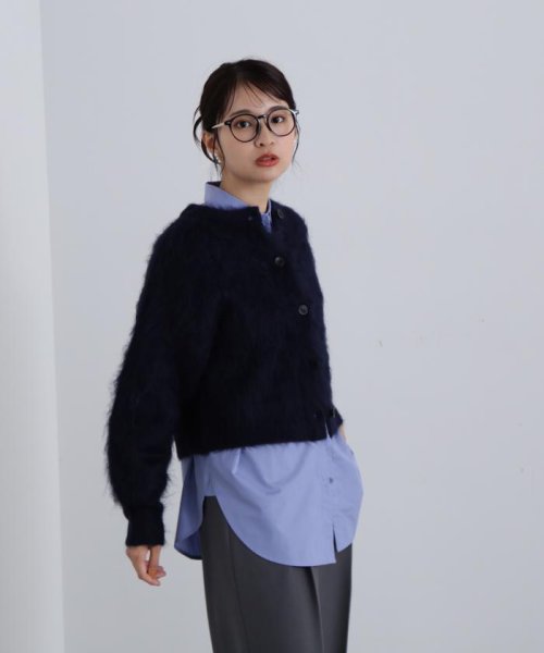 N Natural Beauty Basic(エヌナチュラルビューティベーシック)/クルーネックフェザーカーディガン 24AW/img54