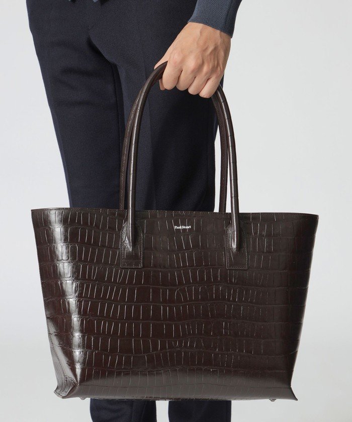 クロコ型押し トートバッグ(506847845)｜HANKYU MEN