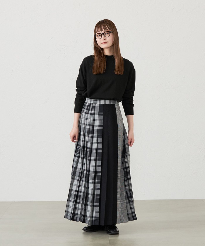 GREY LABEL O'NEIL OF DUBLIN マキシプリーツスカート(506464837