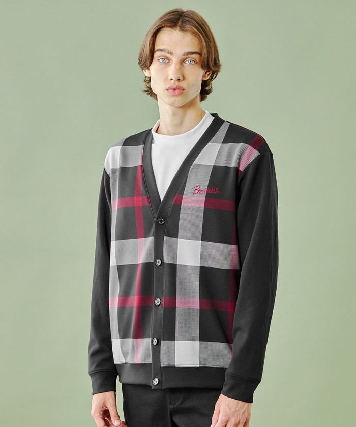WEB限定】パネルチェックカーディガン(506648532)｜HANKYU MEN'S