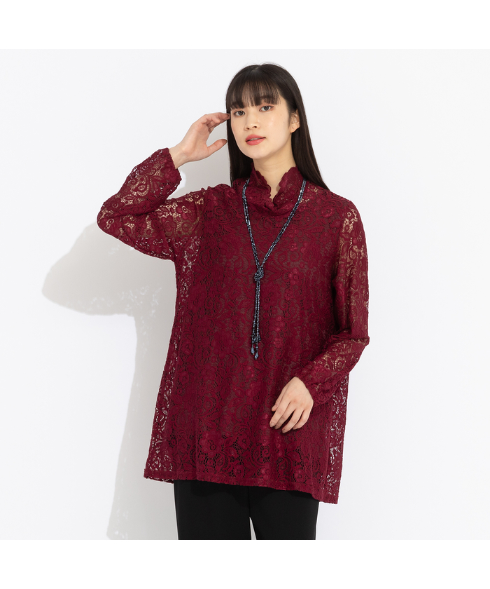 リリアンビューティ Liliane Burty スカラップレース チュニック