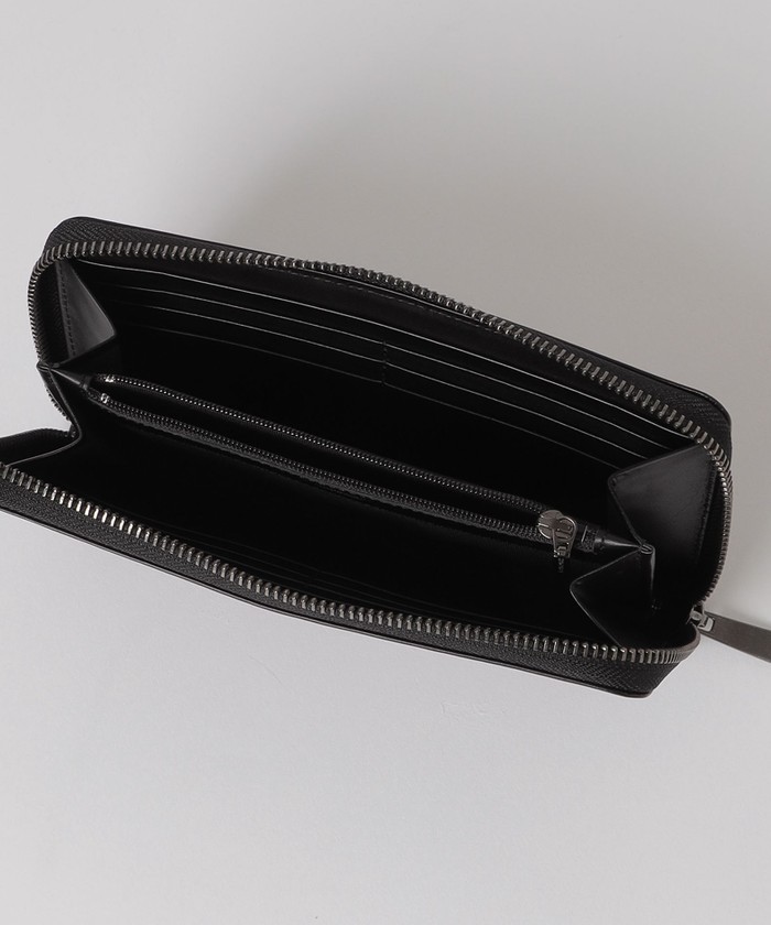 トーナルクレストブリッジチェックラウンドジップウォレット(506465775