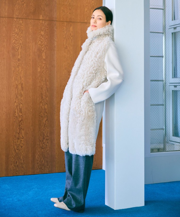 DANDEL / ミドル丈ムートンコート(506872416)｜阪急百貨店公式通販