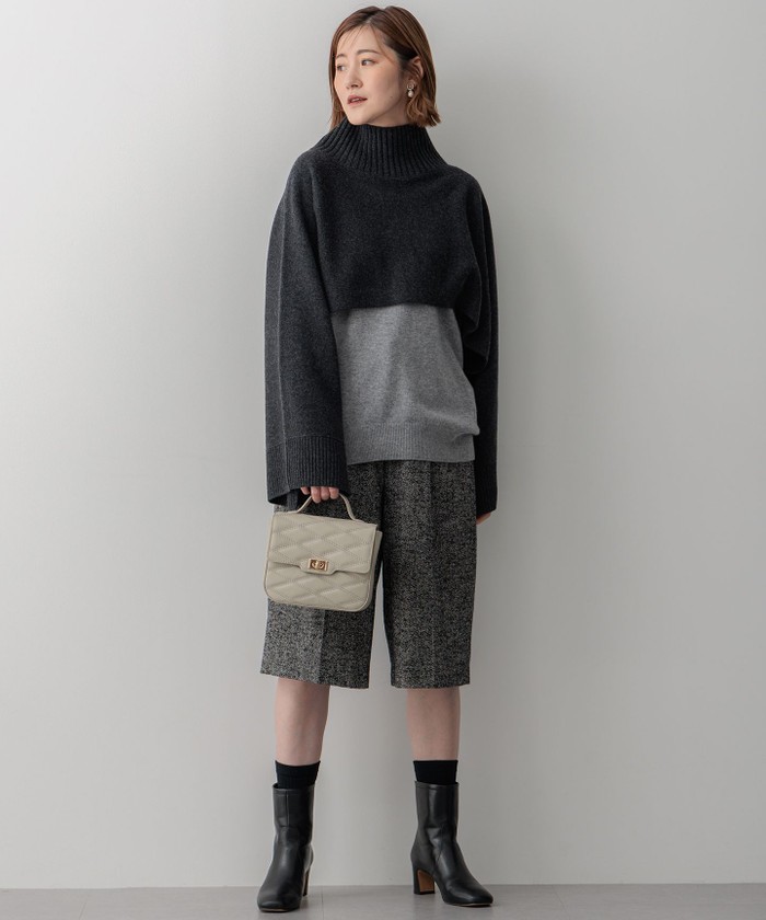Oggi2月号掲載/洗える】ピュアカシミヤ クルーネック ニット(506875078