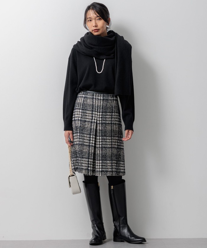 Oggi2月号掲載/洗える】ピュアカシミヤ クルーネック ニット(506875078